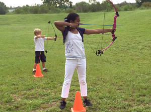 Kincaid and Indaya are the male and female winners in the Inaugural Bullseye Scavenger Hunt Competition held on July 26, 2015.