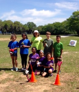 The age 11 thru 13 Teams  at Awards Ceremony.